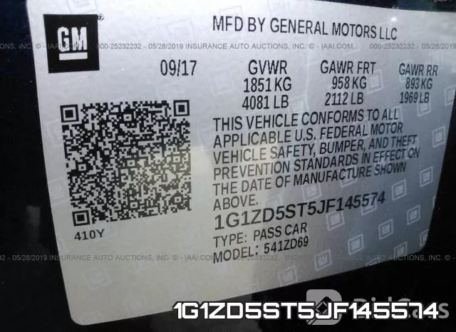 1G1ZD5ST5JF145574 фото 10