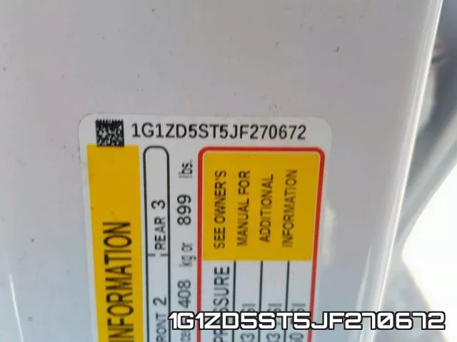 1G1ZD5ST5JF270672 фото 2