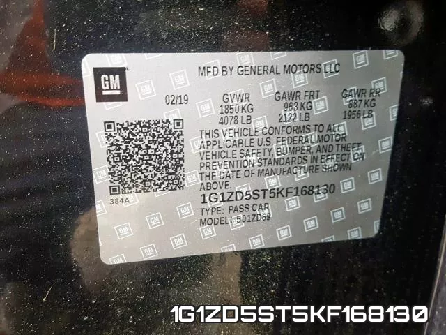 1G1ZD5ST5KF168130 фото 2