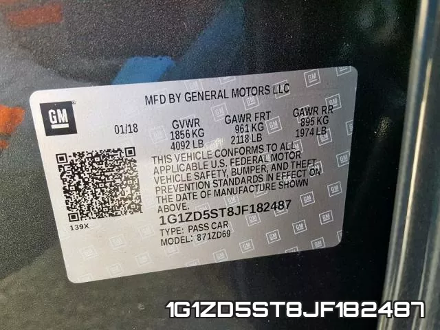 1G1ZD5ST8JF182487 фото 2