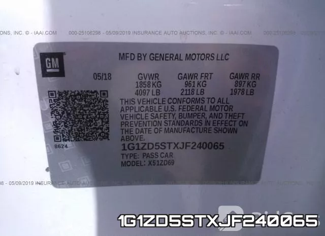 1G1ZD5STXJF240065 фото 10