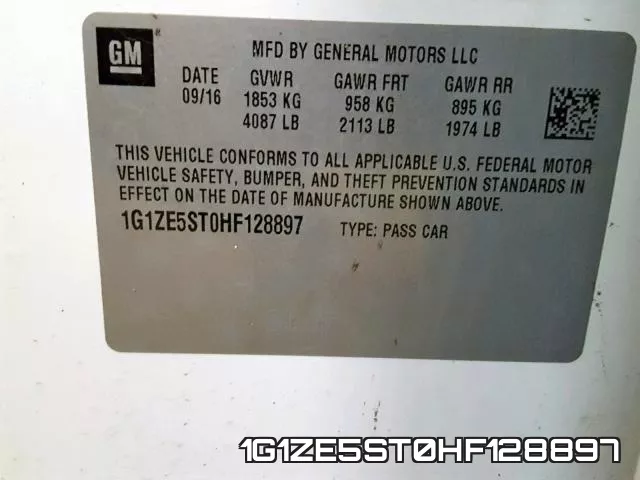 1G1ZE5ST0HF128897 фото 2