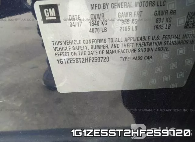 1G1ZE5ST2HF259720 фото 10