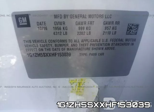 1G1ZH5SXXHF153039 фото 10