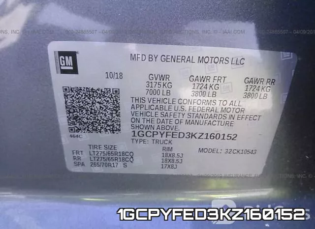 1GCPYFED3KZ160152 фото 10