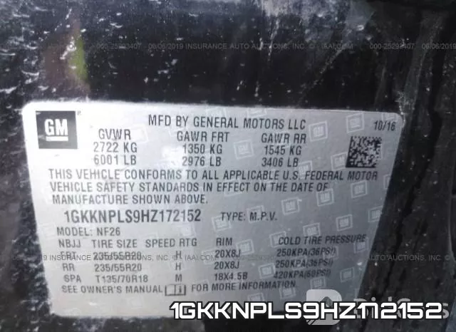 1GKKNPLS9HZ172152 фото 10