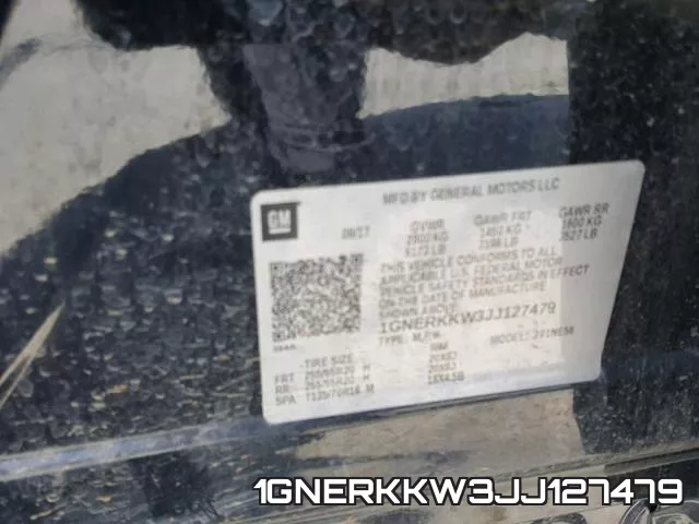 1GNERKKW3JJ127479 фото 2