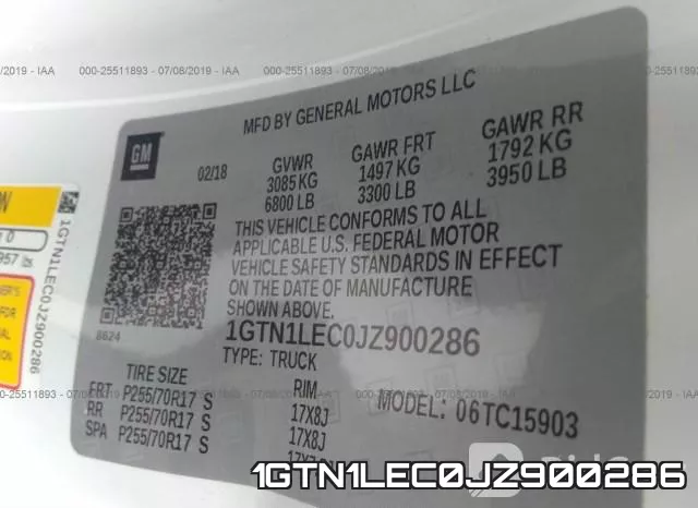 1GTN1LEC0JZ900286 фото 10