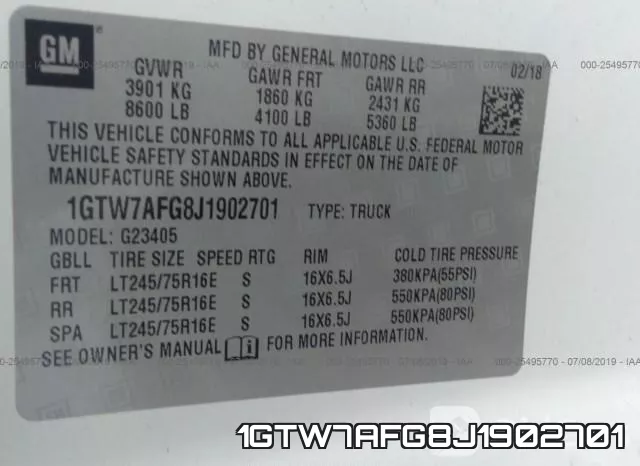 1GTW7AFG8J1902701 фото 9
