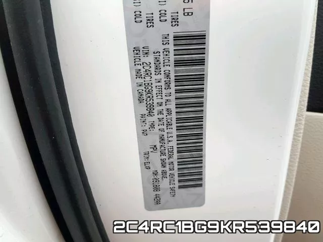 2C4RC1BG9KR539840 фото 2