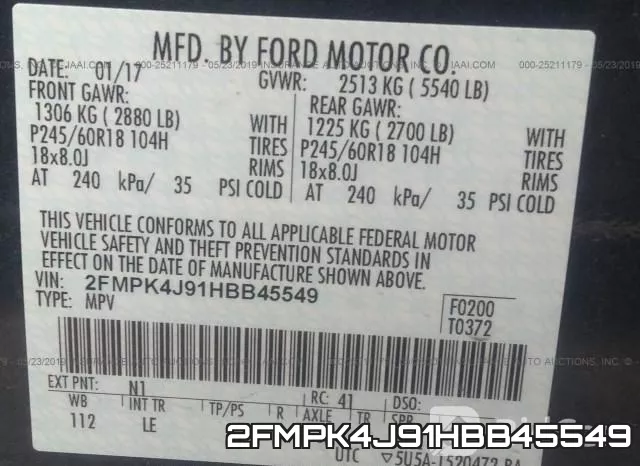 2FMPK4J91HBB45549 фото 10