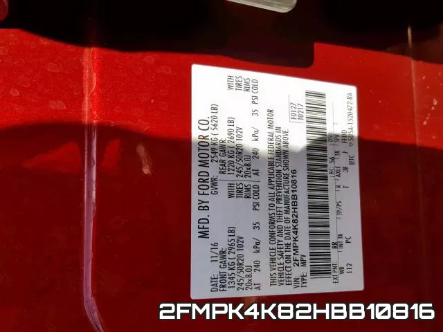2FMPK4K82HBB10816 фото 2