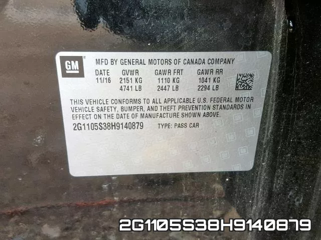2G1105S38H9140879 фото 2