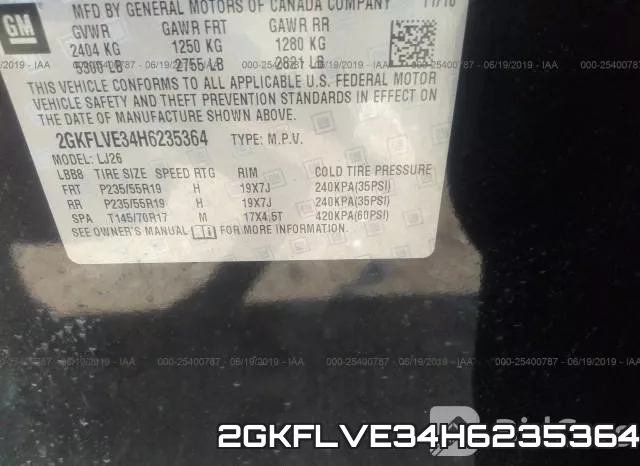 2GKFLVE34H6235364 фото 10