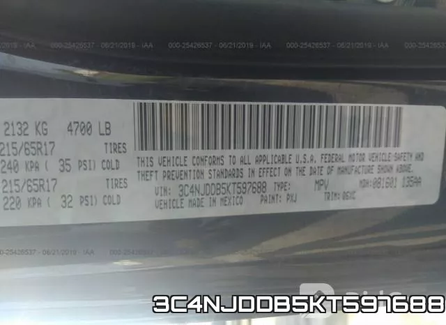 3C4NJDDB5KT597688 фото 9