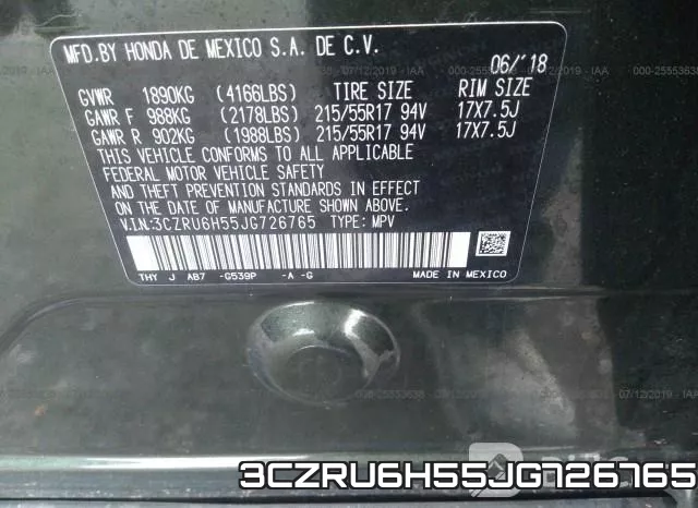 3CZRU6H55JG726765 фото 10