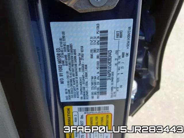 3FA6P0LU5JR283443 фото 2