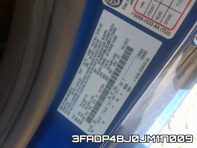 3FADP4BJ0JM117009 фото 2