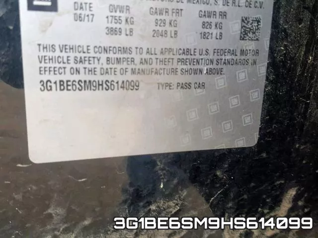 3G1BE6SM9HS614099 фото 2