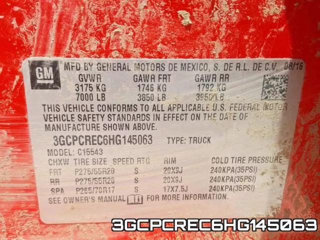 3GCPCREC6HG145063 фото 2