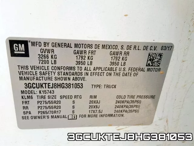 3GCUKTEJ8HG381053 фото 2