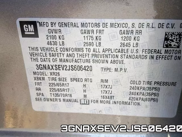 3GNAXSEV2JS606420 фото 2