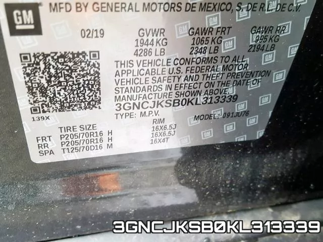 3GNCJKSB0KL313339 фото 2