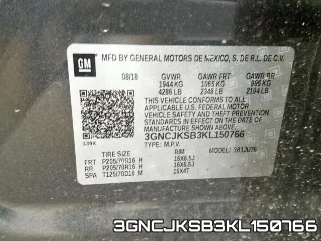 3GNCJKSB3KL150766 фото 2