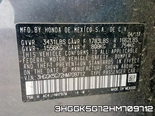 3HGGK5G72HM709712 фото 2