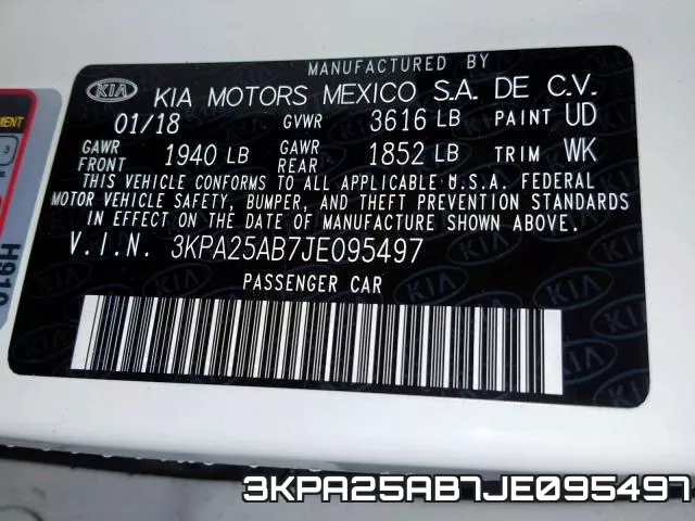 3KPA25AB7JE095497 фото 2