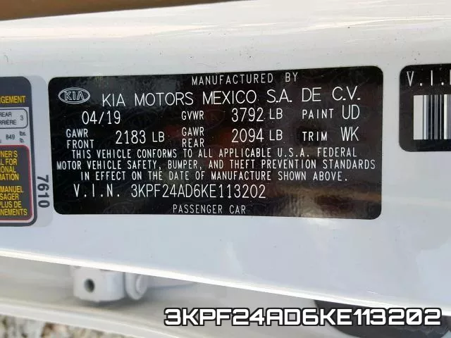 3KPF24AD6KE113202 фото 2