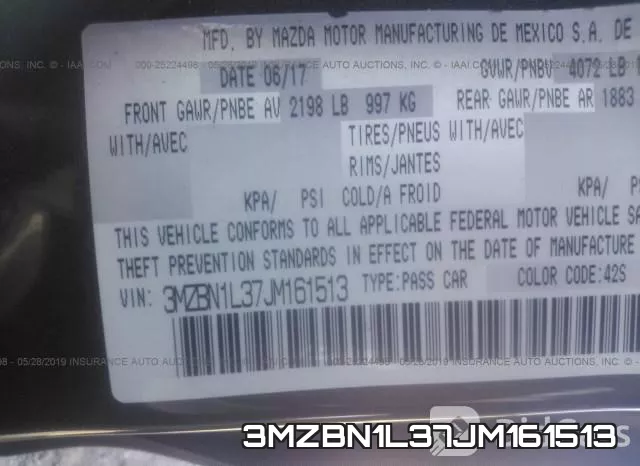 3MZBN1L37JM161513 фото 10