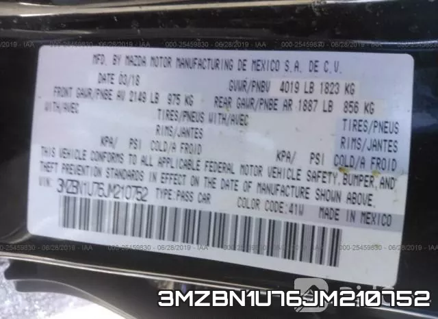 3MZBN1U76JM210752 фото 10