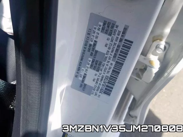 3MZBN1V35JM270808 фото 2