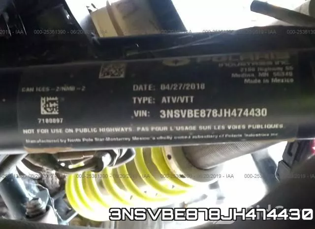 3NSVBE878JH474430 фото 2