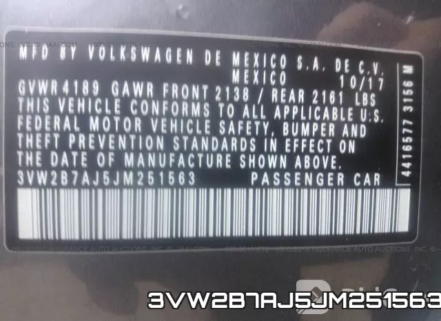 3VW2B7AJ5JM251563 фото 10