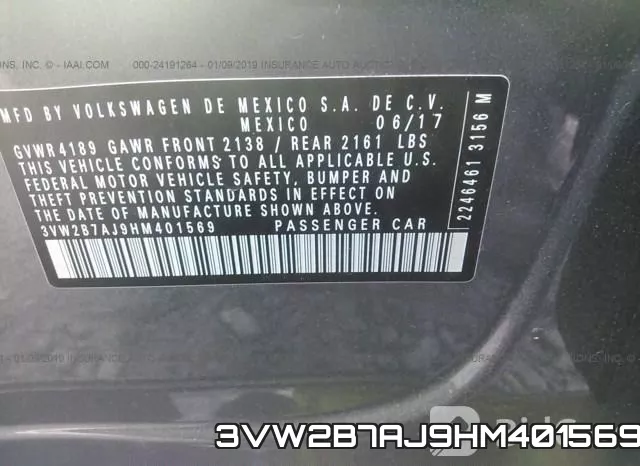 3VW2B7AJ9HM401569 фото 10