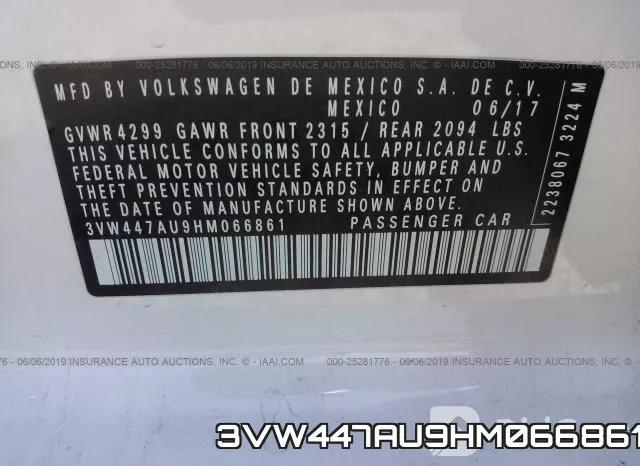 3VW447AU9HM066861 фото 10