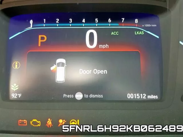 5FNRL6H92KB062489 фото 9
