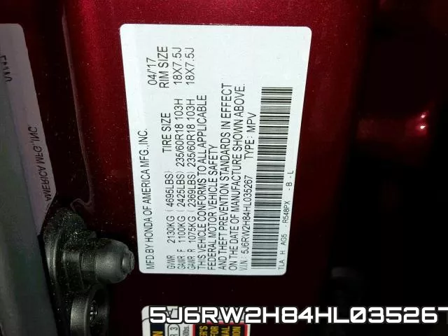 5J6RW2H84HL035267 фото 2