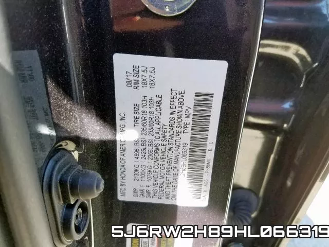 5J6RW2H89HL066319 фото 2