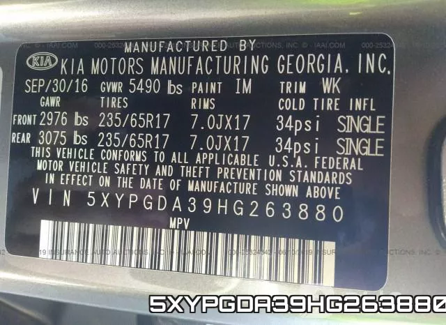 5XYPGDA39HG263880 фото 10