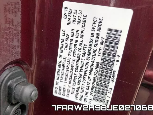 7FARW2H98JE027068 фото 2