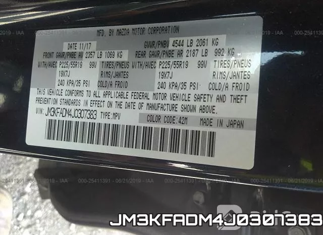JM3KFADM4J0307383 фото 10