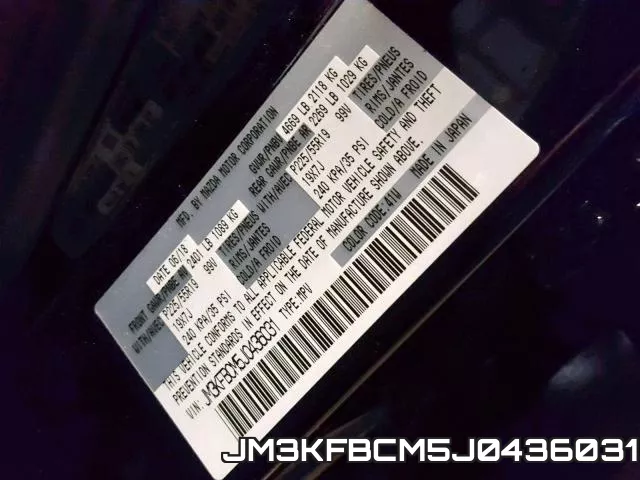 JM3KFBCM5J0436031 фото 2