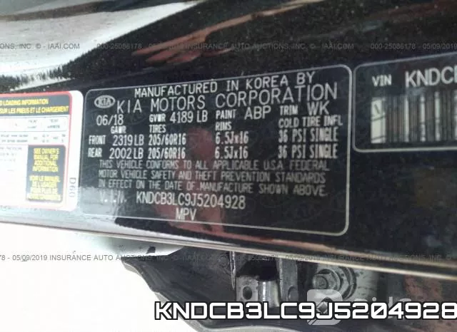 KNDCB3LC9J5204928 фото 10