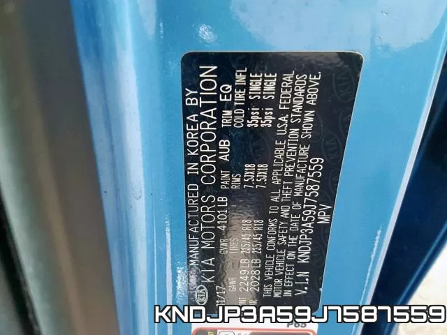 KNDJP3A59J7587559 фото 2