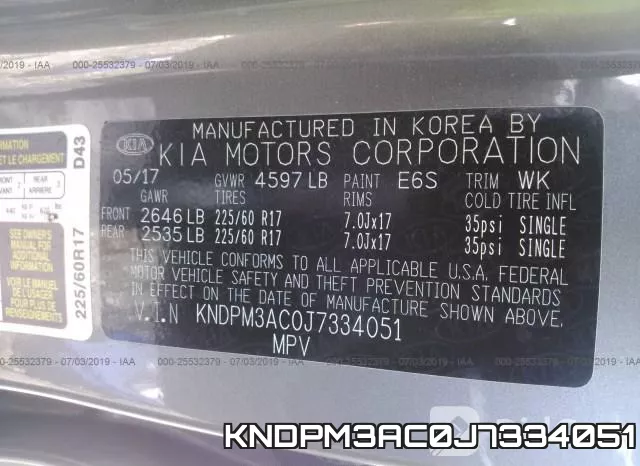 KNDPM3AC0J7334051 фото 10