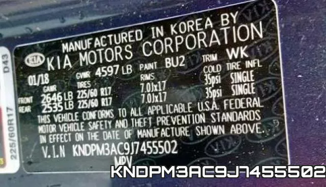 KNDPM3AC9J7455502 фото 2