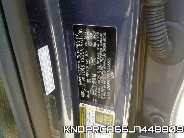 KNDPRCA66J7448809 фото 2